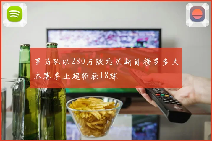 罗马队以280万欧元买断肖穆罗多夫本赛季土超斩获18球